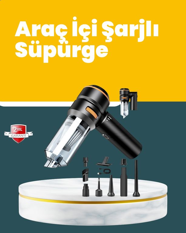 Diğer TRİTHLTUCZZZPROARAÇSÜPÜRGESİ-3-BLNCCC Araç İçi Derinlemesine Temizlik İçin Kompakt Ve Ergonomik El Süpürgesi