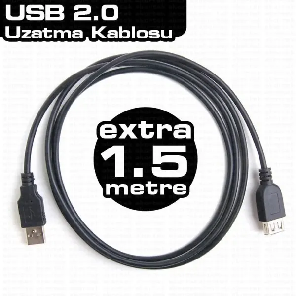 DK-CB-USB2EXTL150 USB 2.0 1.5M UZATMA KABLOSU