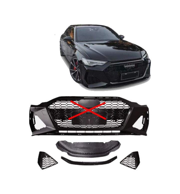Dmb 121889539 Audi A6 Rs6 Lci Ön Tampon Komple Set 2017-2019 Arası Uyumlu Panjursuz