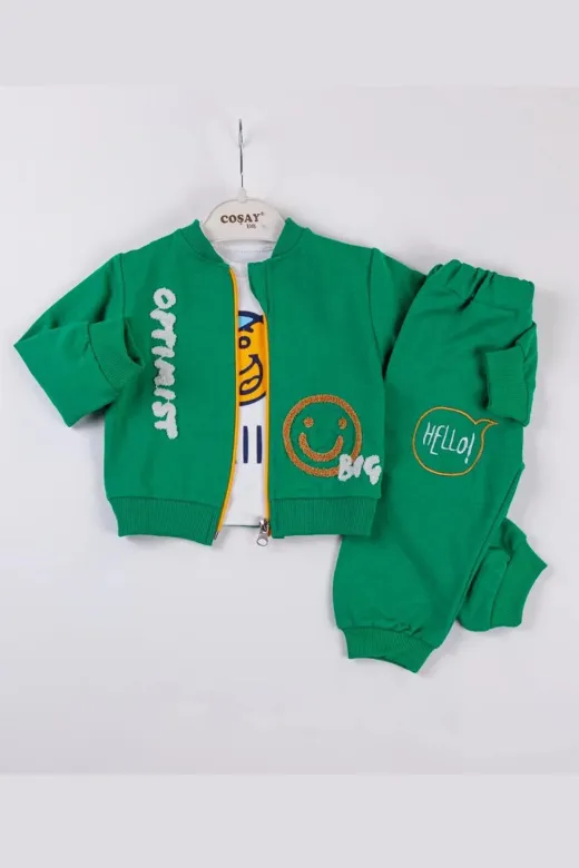 DMR Elegance DMR-BABY-BBYXML-2023030260004 Optimist Nakışlı Erkek Bebek Takım