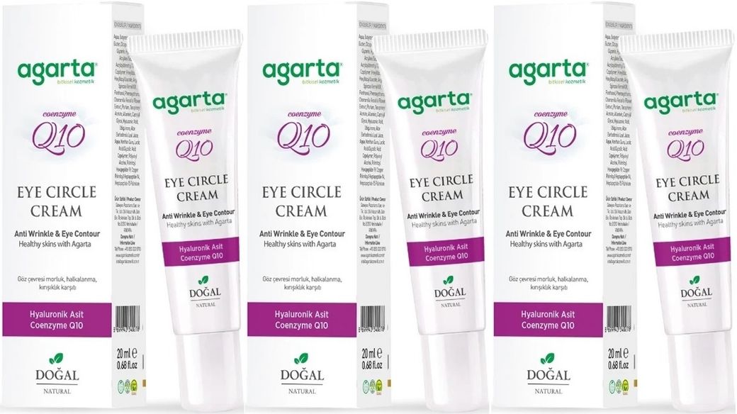 Doğal Göz Altı Kırışıklık ve Koyu Halka Yaşlandırma Karşıtı Antiaging Kremi 20 ML (3 Lü Set)