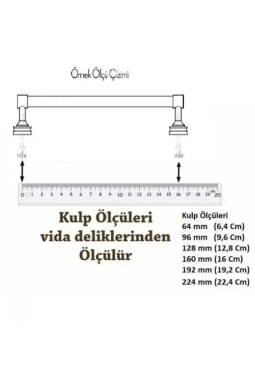 dolaylaryapimarket TYBBoruAnkara180417442 96Mm Lüks Aleminyum Metal Boru Kulp Dolap Çekmece Modern Dolap Kulpları Ve Kulpu