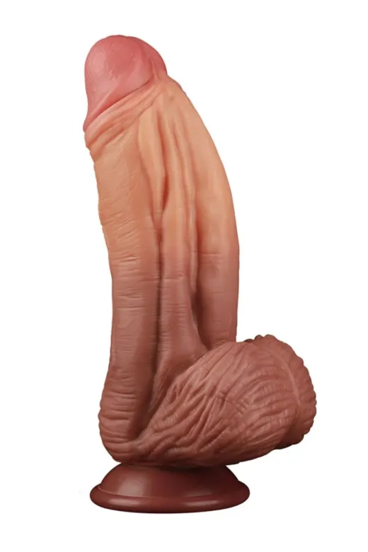 Double Layer Platinyum Silikon Dildo 25 Cm