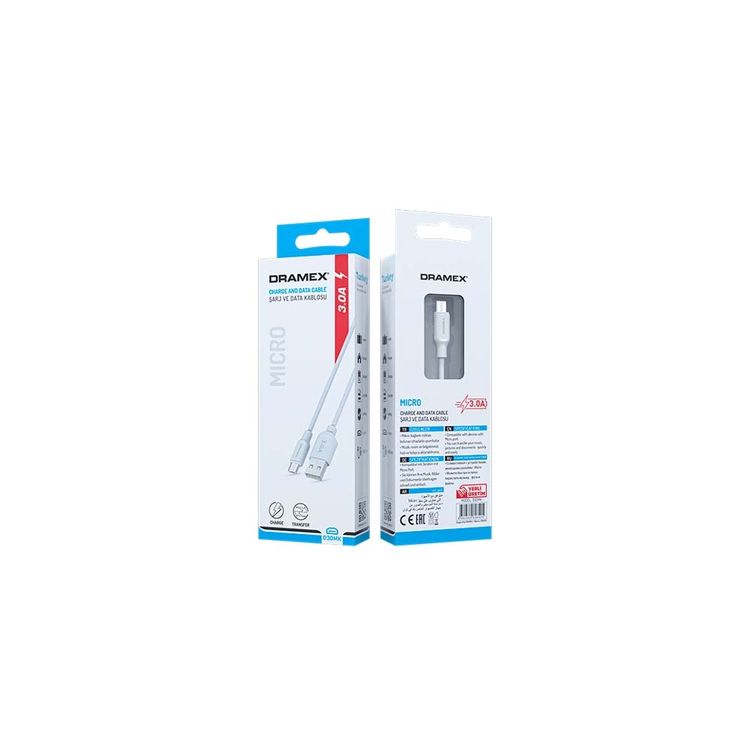 Dramex D30Mk 1 M Micro Usb Hızlı Şarj Kablosu