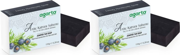 El Yapımı Doğal Sabun 150GR Ardıç Katranı (2 Li Set)