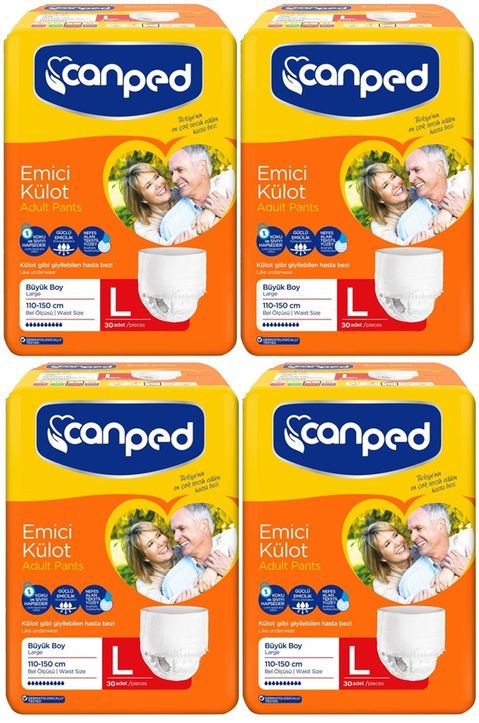 Emici Külot Hasta Yetişkin Bezi XL - Ekstra Büyük - Extra Large 120 Adet (5PK*24)