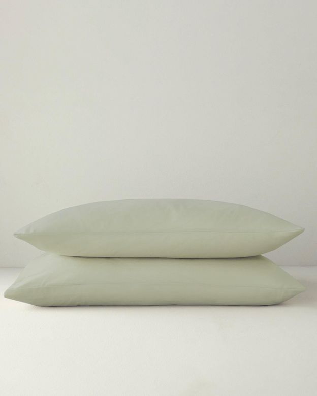 English Home 128508548 Novella Premium Pamuk Dokulu 2'li Yastık Kılıfı 50X70 Cm Açık Yeşil