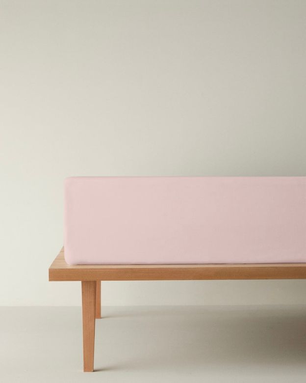 English Home 640878890 Novella Premium Pamuk Dokulu Çift Kişilik Lastikli Çarşaf 160X200 Cm Toz Pembe