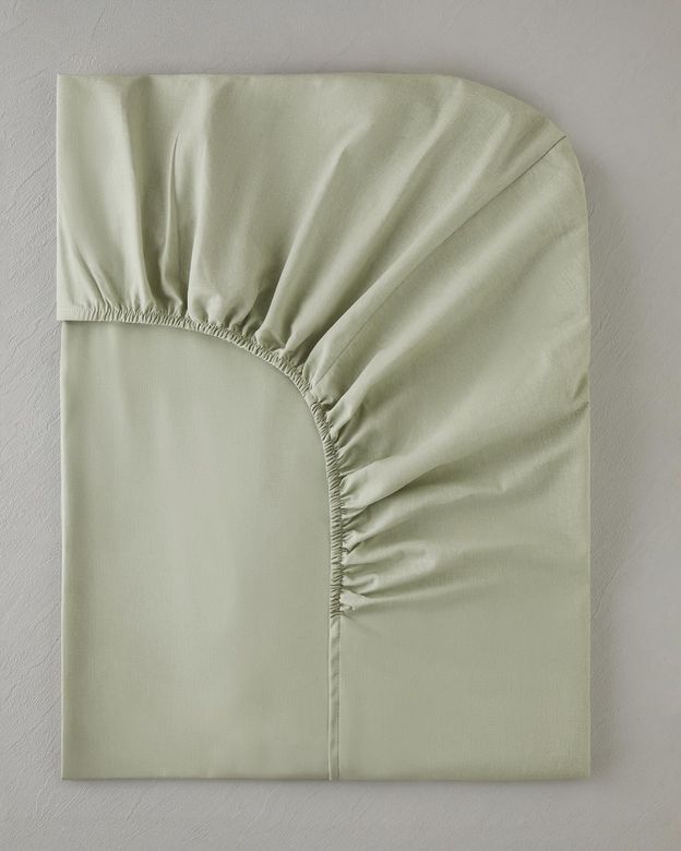 English Home 6440709790 Novella Premium Pamuk Dokulu King Size Lastikli Çarşaf 180X200 Cm Açık Yeşil