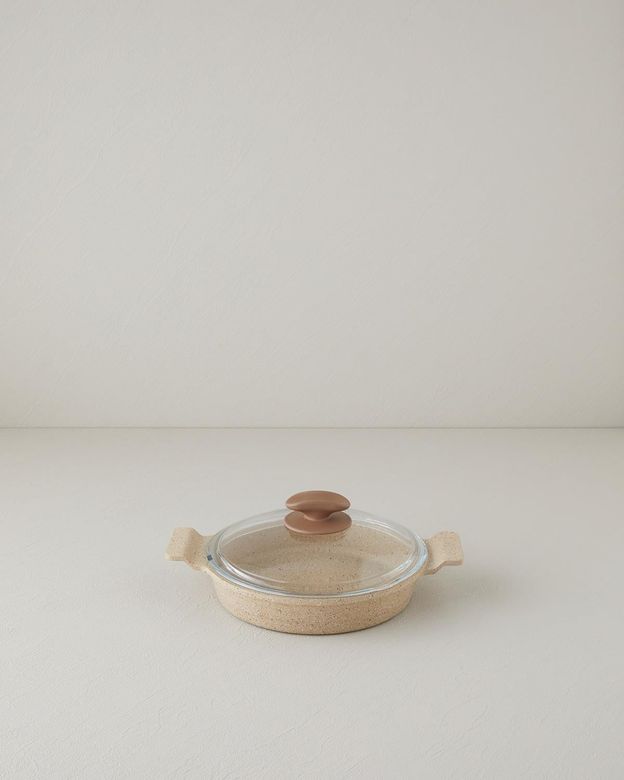 English Home mocha119999 Mocha Granit 4 Parça Kapaklı Sahan 18-20 Cm Kahverengi