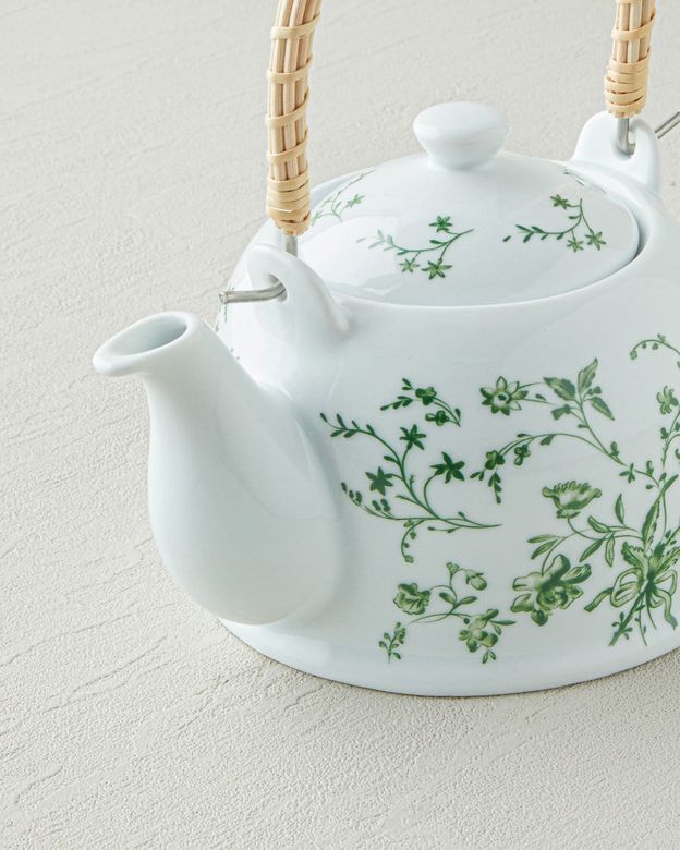 English Home yeşil100000 Plantopia Porselen Demlik 750 Ml Yeşil
