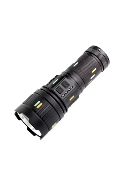 Epilons klt8912733115772 Pro F-3001 Alüminyum Tg Led Güç Göstergeli Type-C Şarjlı El Feneri 100 W