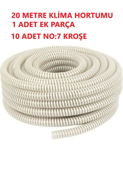Ermiya 869160406447 Klima 15 Metre Hortum +Ek+Y+Su Tahliye Drenaj Hortumu +15 Çivi