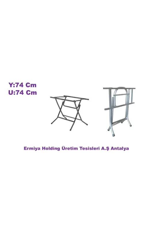 Ermiya 869733179027 Werty Home U: 74 Y: 74 Cm 90*90 Kare Werzalit Ahşap Masalar Uyğun Masa Ayak Ayağı Katlanabilir