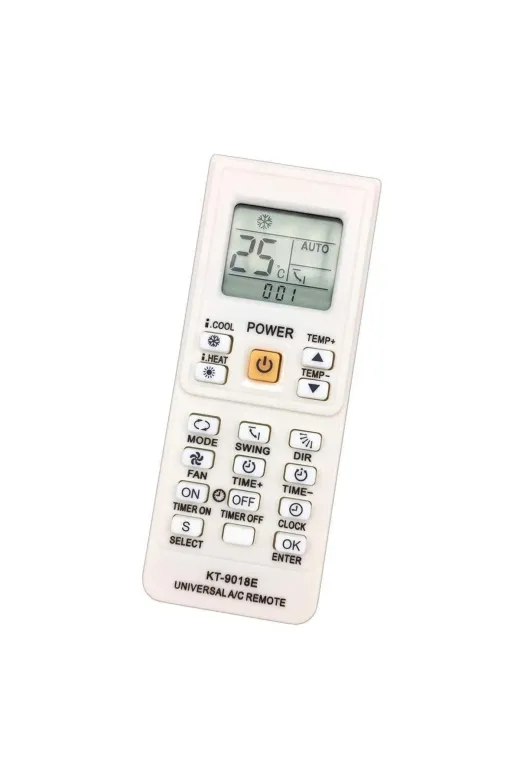 Ermiya 869852547818 Akıllı Klima Kumanda Tüm Modellere Uyumlu Tr-9018E+Pil Takımı