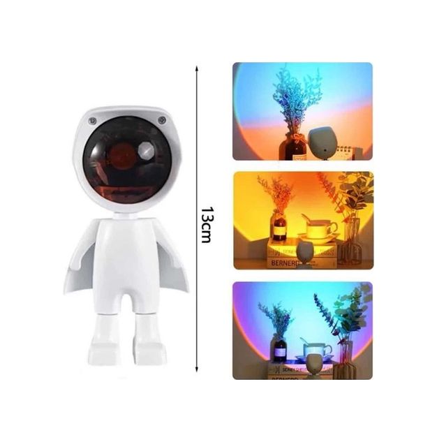 Erturkstore 126039742 Mey İthalat 180 Derece Dönebilen Astronot Masa Ve Gece Lambası Projektör