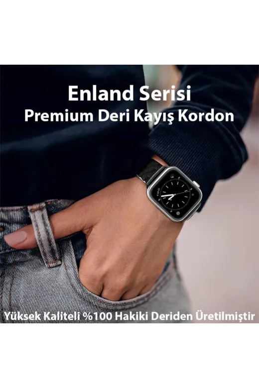 Ethab Giyim Dux Ducis Watch 38/40/41Mm Için Enland Serisi Premium Deri Kayış Kordon-(5775) - Glst9123-4195