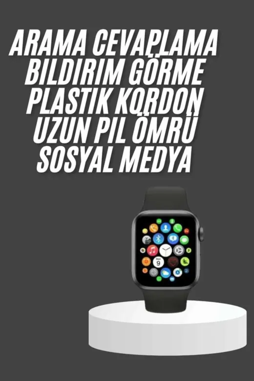 Ethab Giyim GLST6567-8564 Akıllı Saat Çok Fonksiyonlu Uyku Takibi Adımsayar Nabız Ölçer Arama Cevaplaya - Glst6567-856