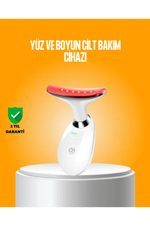Ethab Giyim GLST8557-6458 3 Modlu Boyun Ve Yüz Bakım Cihazı – Ems Temizleme Sıcak Masaj Ve Renkli Işık - Glst8557-645