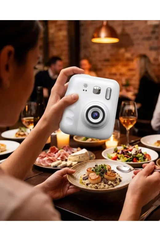 Ethab Giyim GLST9668-8745 Mini Çocuk Fotoğraf Makinesi Baskı Özellikli Video Çekim 4 Kağıt Rulo Hediyel - Glst9668-874