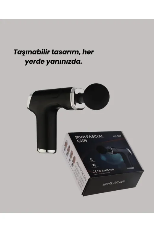 Ethab Giyim Mini Masaj Tabancası 4 Başlık 6 Hız Ayarlı - Glst6010-3996