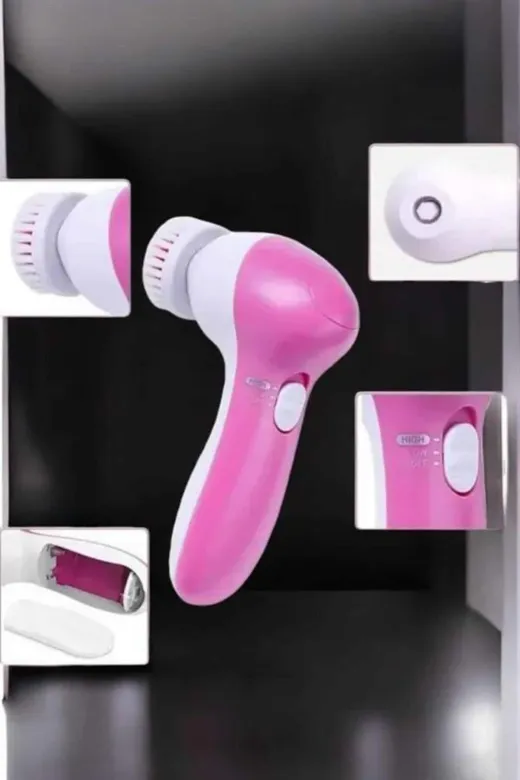 Ethab Giyim Taşınabilir Yüz Temizleme Cihazı Masaj Peeling Temizlik 5 Başlıklı - Glst9028-5008