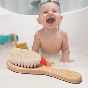 ETT 562741420038 Keçi Kılı Organik Bebek Banyo Tarağı