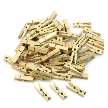 ETT 562741425802 100'lü Ahşap Mandal 2.5Cm (10'lu Paket-1000 Adet)