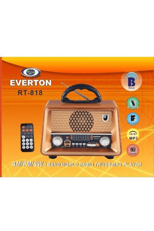 Everton Rt-818 Bluetooth-Usb-Sd-Fm Nostaljik Radyo