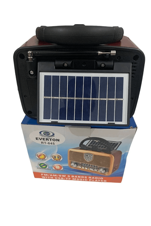 Everton Rt-845 Solar Enerjili Nostaljik Fm,aux,usb Müzik Çalar