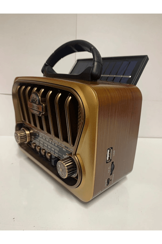 Everton Rt-847 Usb Bt Fm Solar Paneli Nostajık Radyo