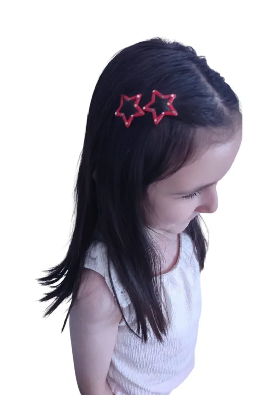 FAMEMUS ACCESSORY 0020054 Sevimli Kız Kiraz Çocuk Tokası Seti – Kiraz Temalı (4 Parça)