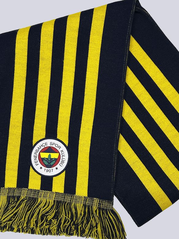 Fenerium TA020CGK014SR Fenerbahçe Sarı Lacivert Çubuklu Çocuk Kaşkol Atkı