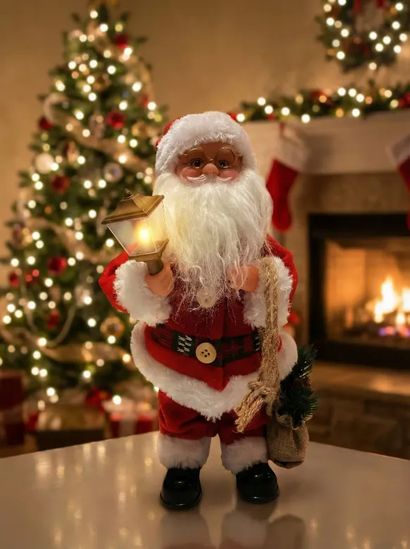 Fenerli ve Çuvallı Dekoratif Noel Baba