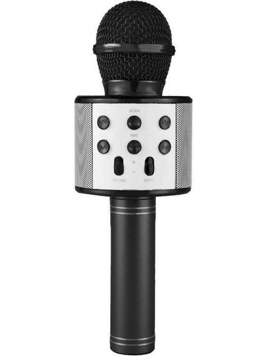FİOPLUS Ws 858 Karaoke Mikrofon Bluetooth Hoparlör Pembe