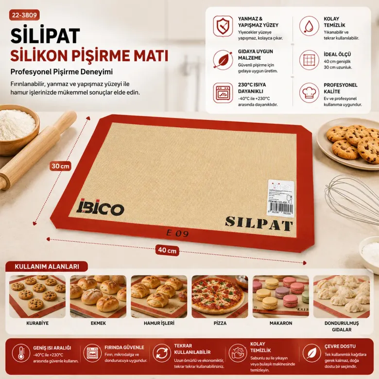 FIRIN PİŞİRME MATI 30X40CM (4745)