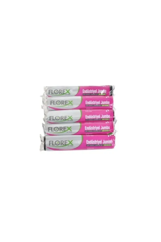 Florex 1234588811 Endüstriyel Jumbo Çöp Torbası 80×110 Gr 5 Rulo