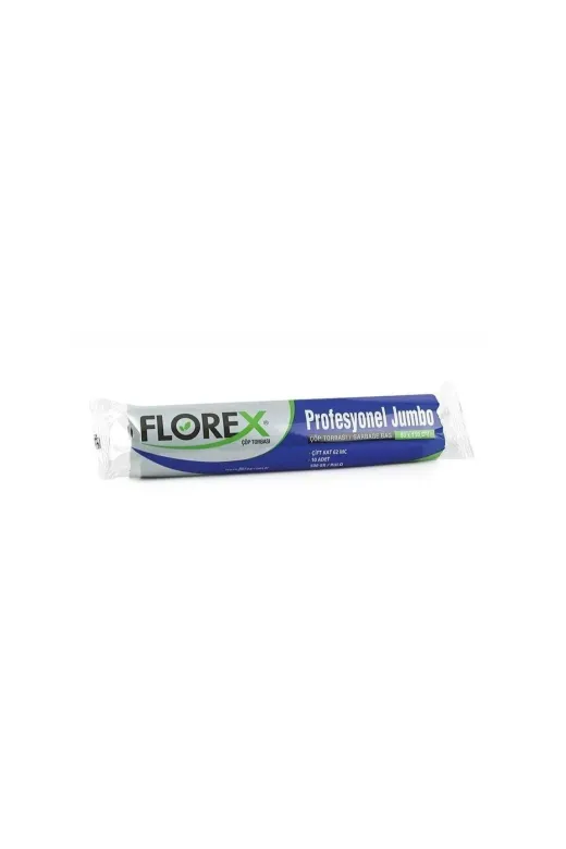 Florex 8697405390717 Profesyonel Jumbo Boy Çöp Poşeti Siyah 80 Cm X 110 Cm 500Gr - 1 Adet