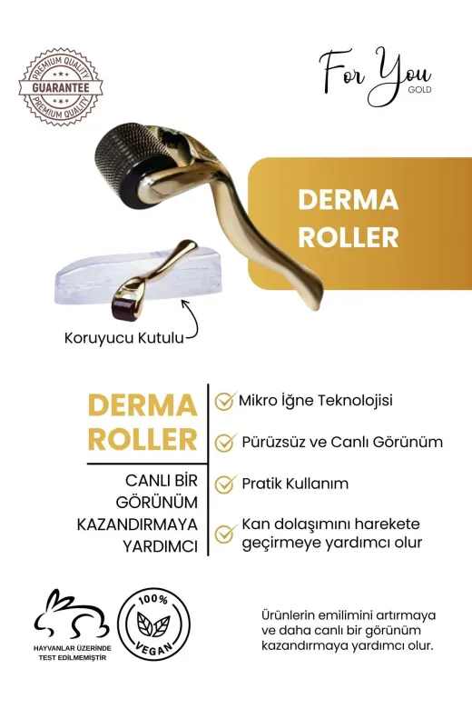 For You Gold der01 Dermaroller - Altın
