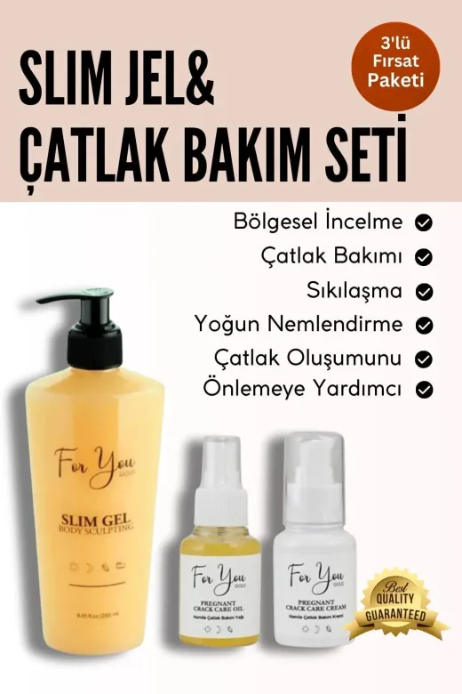 For You Gold TYCRU1J4NN170307742596171 Slim Jel Selülit Jeli Ve Çatlak Oluşumunu Azaltmaya Yardımcı Çatlak Kremi&çatlak Bakım Yağı