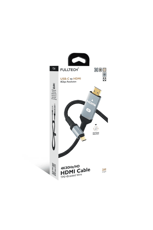 Fulltech Fc46 4K Hd, Usb-C To Hdmi Kablo