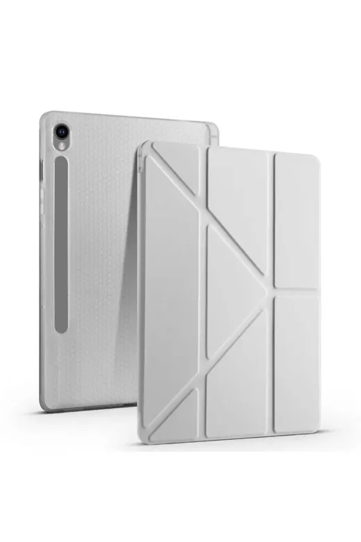 Galaxy Tab S9 Kılıf Uyumlu Zore Tri Folding Kalem Bölmeli Standlı Kılıf