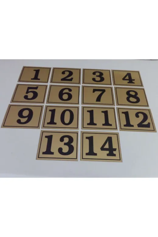 GENDEC GEN2000-14 Yapışkanlı No 1 14 Raf 6X8 Cm