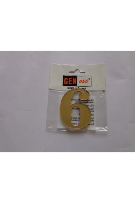 GENDEC GENA707-6 Altın Sarı 6 Numara 7 Cm