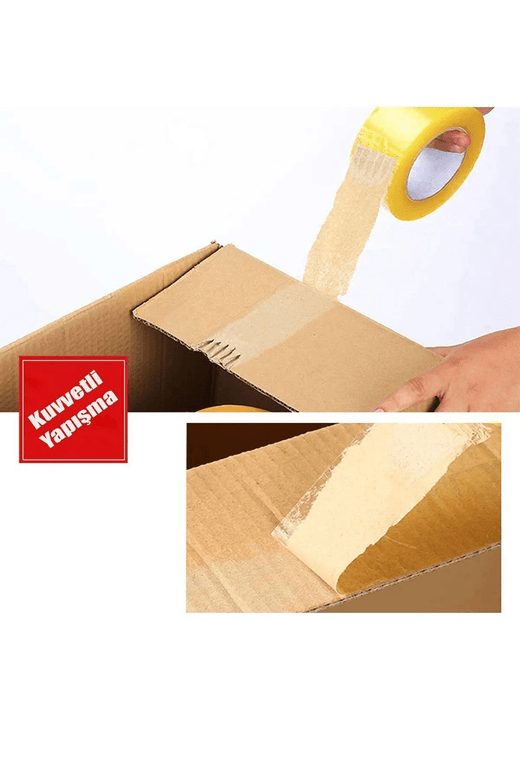 Genel Markalar mh7VSbAtfJ Koli Bandı 45 Mm X 100 Mt Şeffaf Güçlü Yapışkanlı Kopmayan Bant Bandı Bir Adet