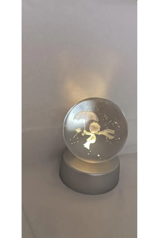GF GF012 Renk Değiştiren Led Işıklı Cam Küçük Prens Küre