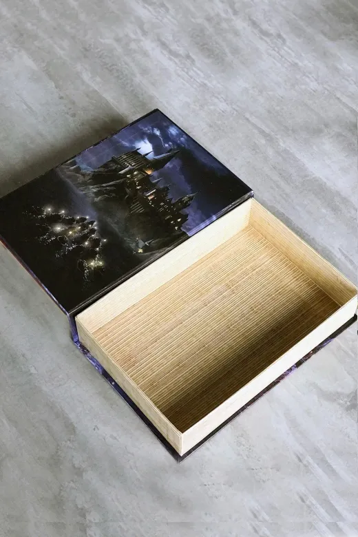 GiFi 216 51 11 Kitap Görünümlü Dekoratif Kutu Harry Potter 16,5X24,5 Cm Lisanslı Hogwarts Binası