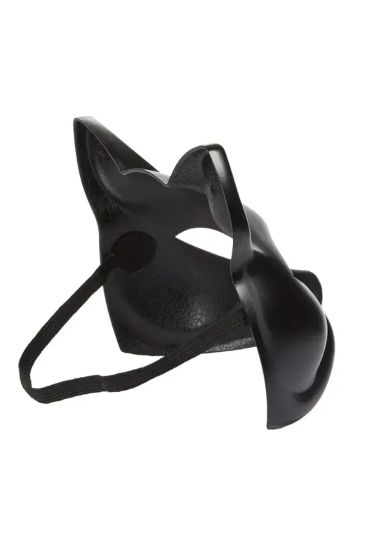 Go İthalat AZ-52246889530 Siyah Renk Lüks Kedi Maskesi 12X13 Cm (5224)