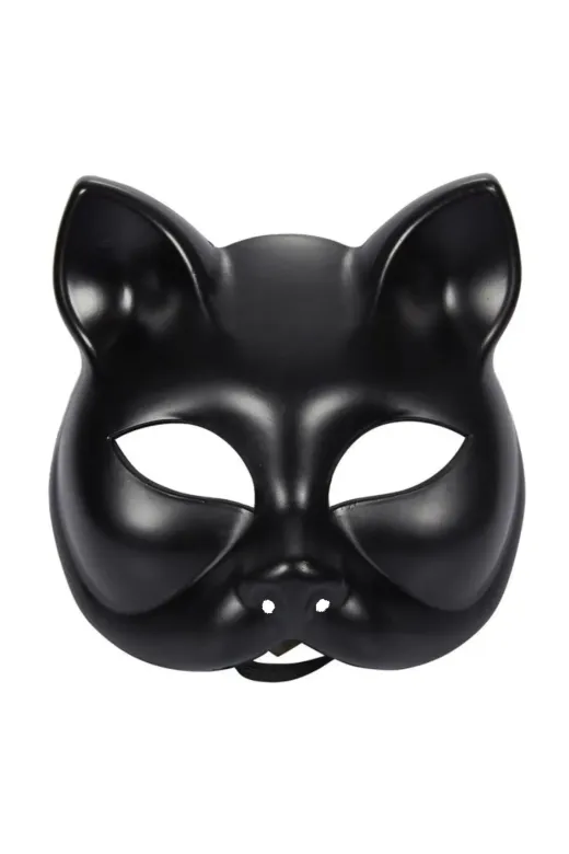 Go İthalat AZ-52246889530 Siyah Renk Lüks Kedi Maskesi 12X13 Cm (5224)