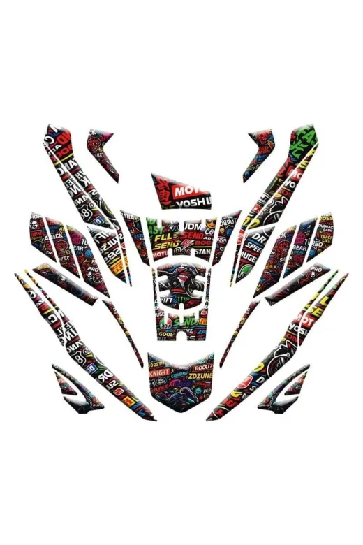 Gogo PCX2025SET013 Honda Pcx 2025 Uyumlu Tank Pad Set 013